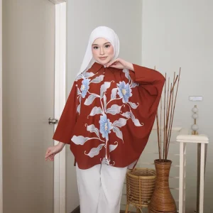 Suri Blouse - Brown Red